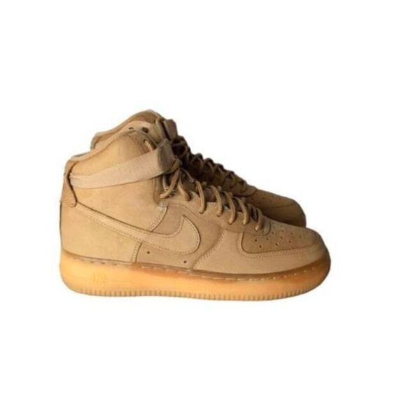 NIKE Air Force 1 High LV8 'Flax' Sneakers Size 7Y - Picture 3 of 9